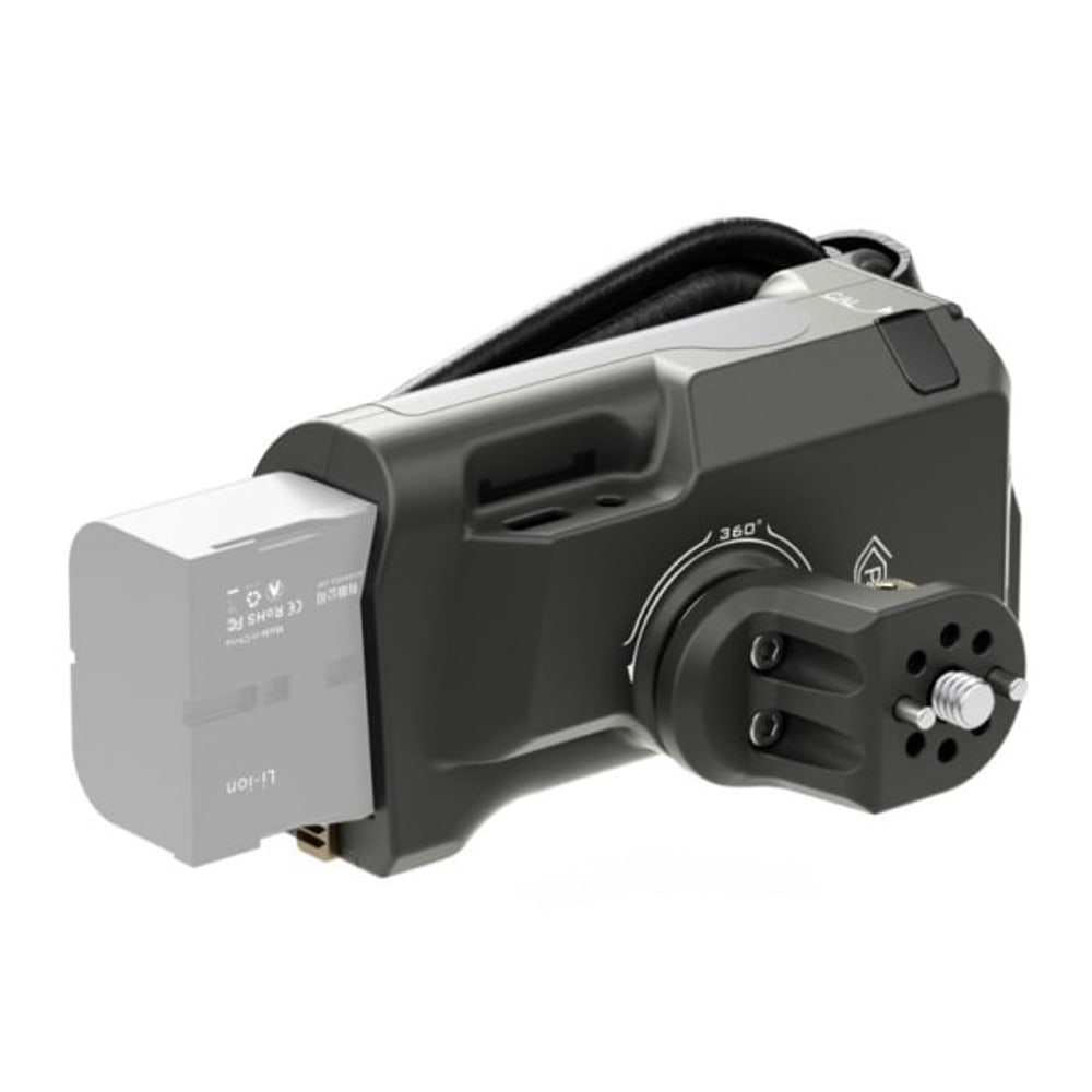 Sony-F570-Akku als Stromquelle des ganzen Aufbaus