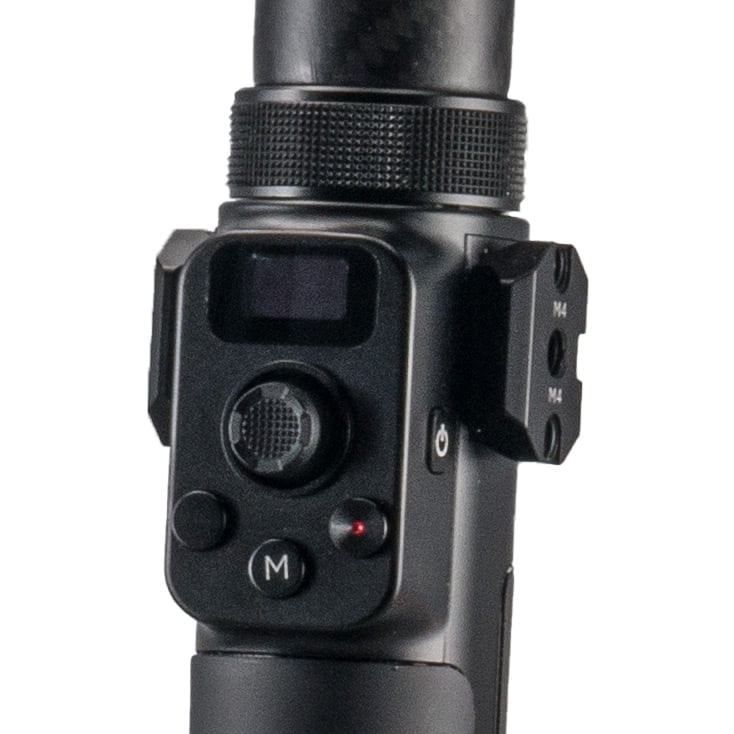 Rechter Griff steuert Gimbal und Kamera
