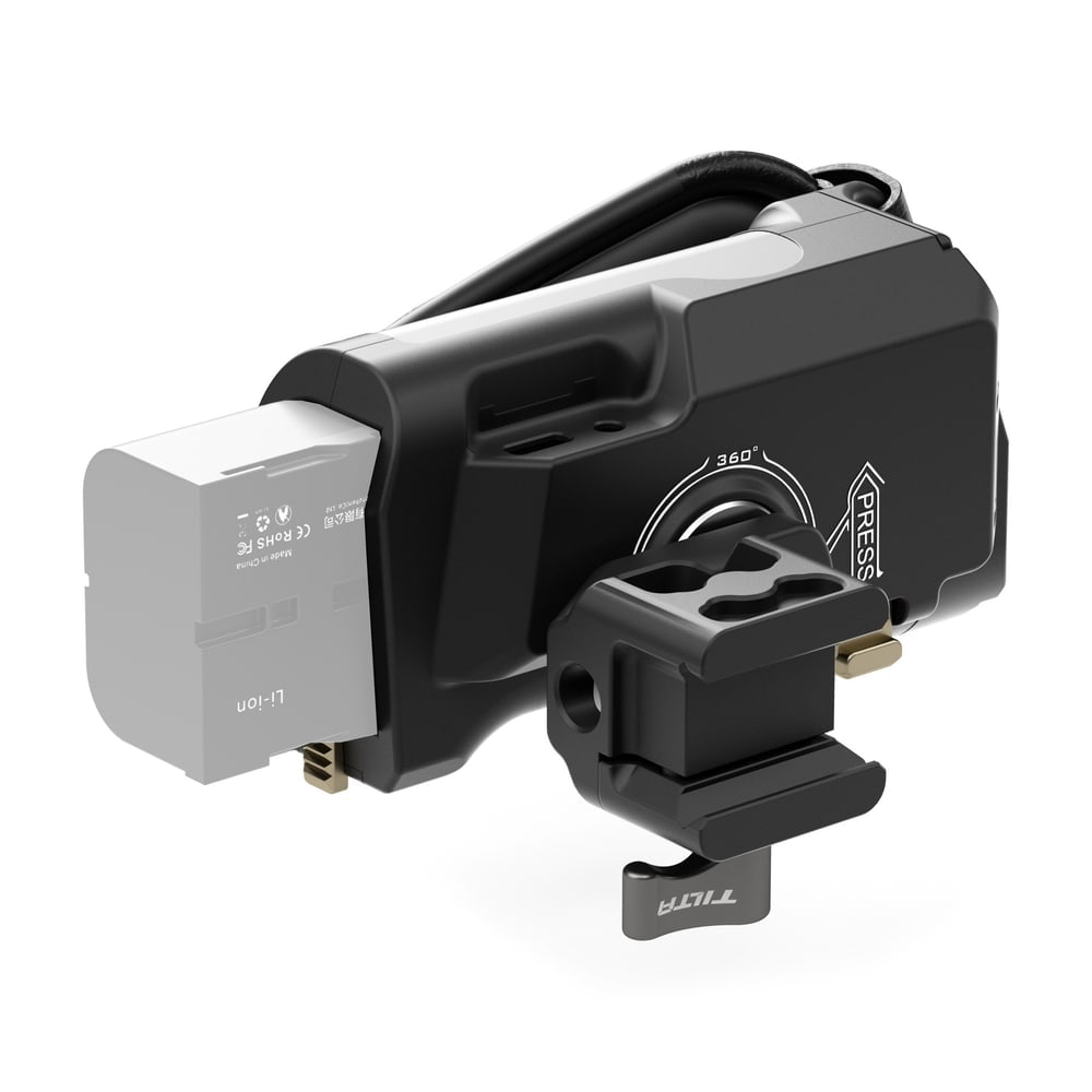 F570-Akku versorgt das Zubehör