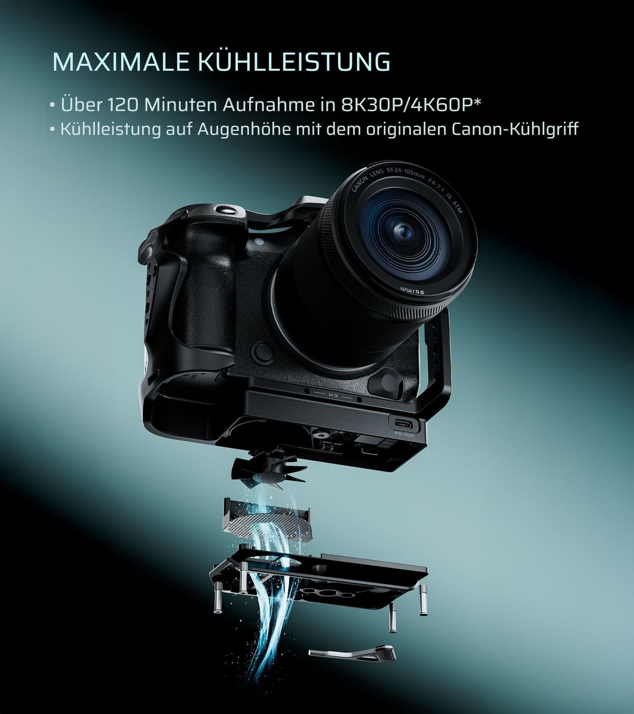 Kühlung, die die Aufnahme verlängert