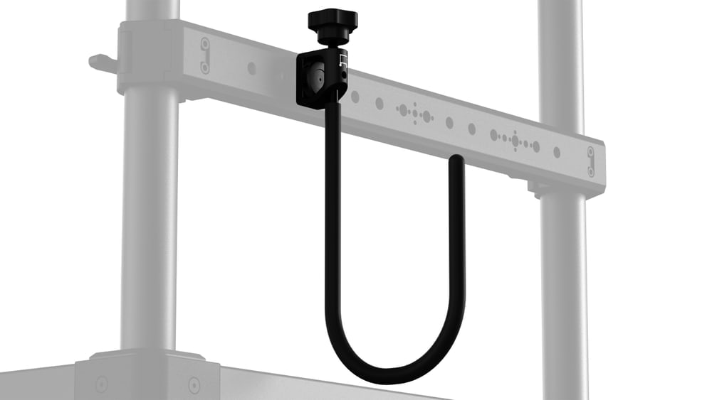 U-Form, die Kabel hält