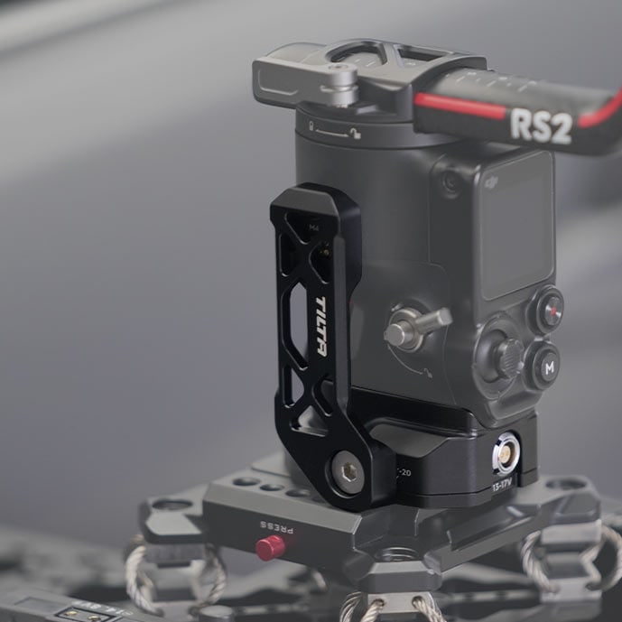 Die Stromversorgungs-Grundplatte hält den Gimbal am Laufen