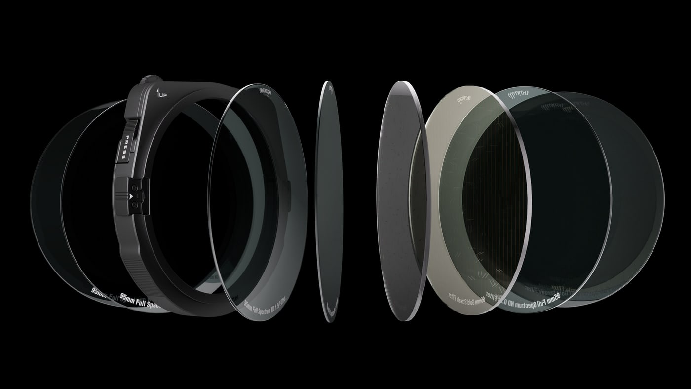 Ring, Halter und zwei Filter