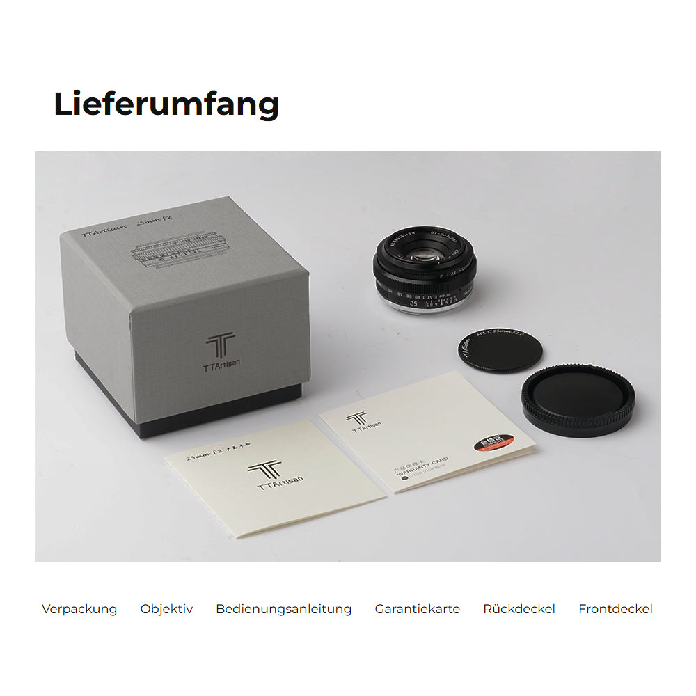 TTArtisan APS-C 25mm F2