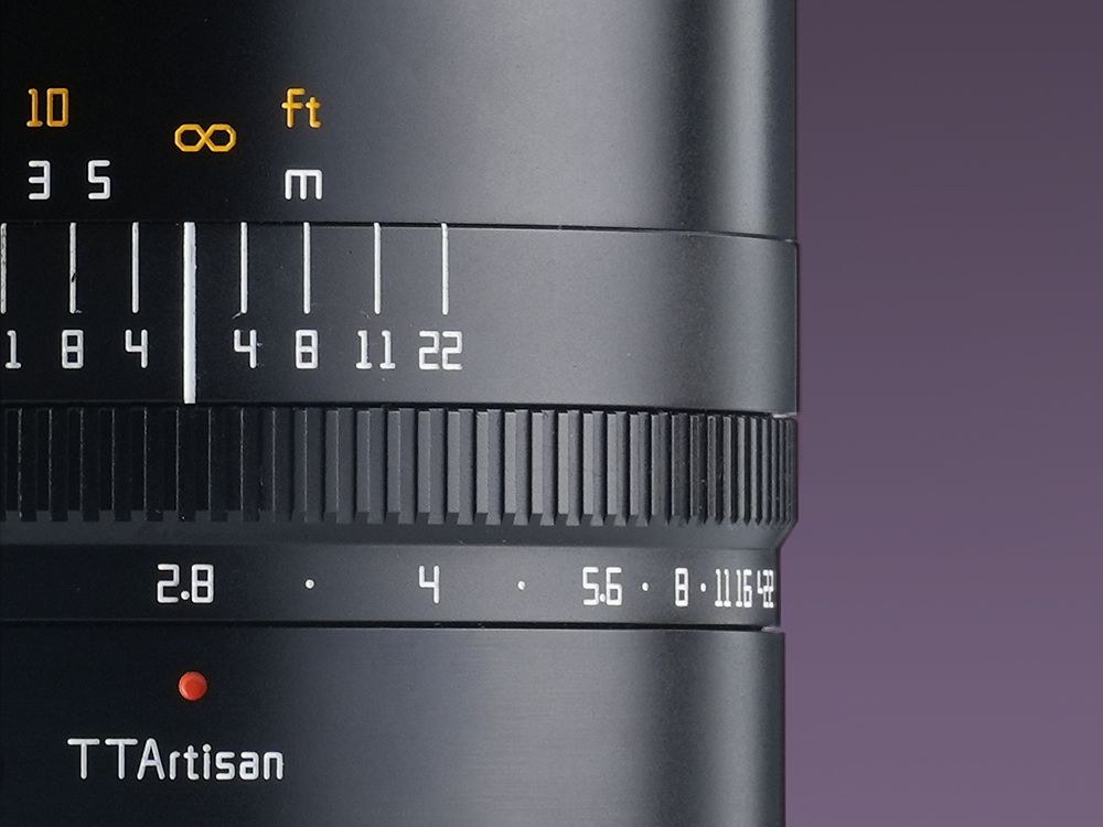 TTArtisan Macro 100mm F2.8 2x – Rastende Blende und Entfernungsskala