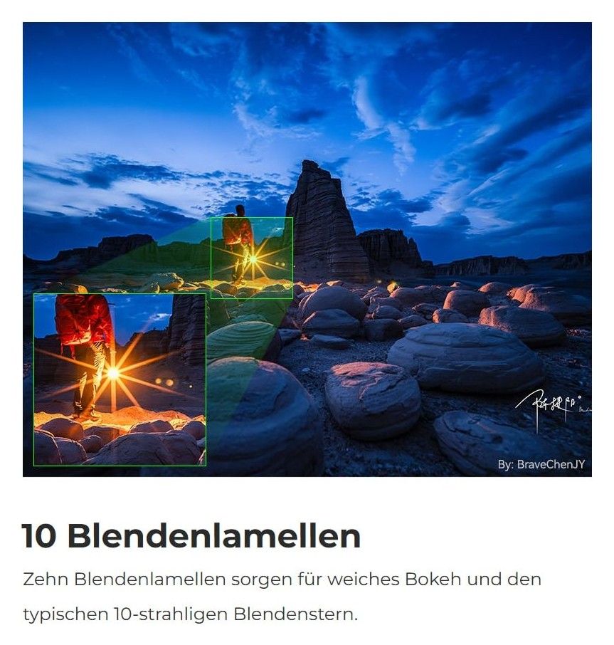 TTArtisan Tilt-Shift 17mm F4 – 10 Blendenlamellen