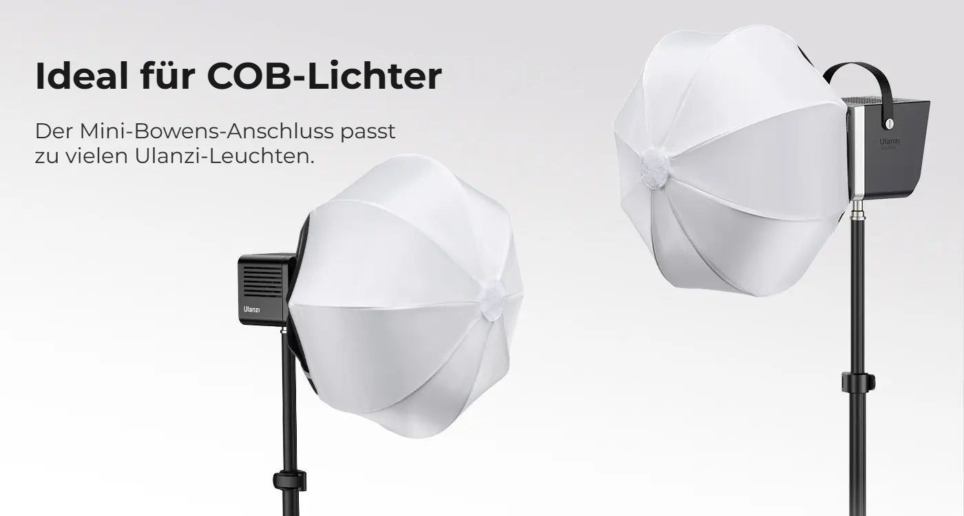 Ulanzi AS-L30 Lantern Softbox – Ideální pro COB světla Ulanzi