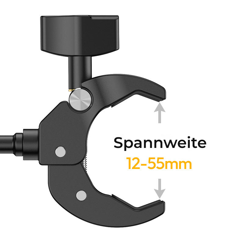 Ulanzi R105 Y Super Clamp – Rozsah upnutí 12–55 mm