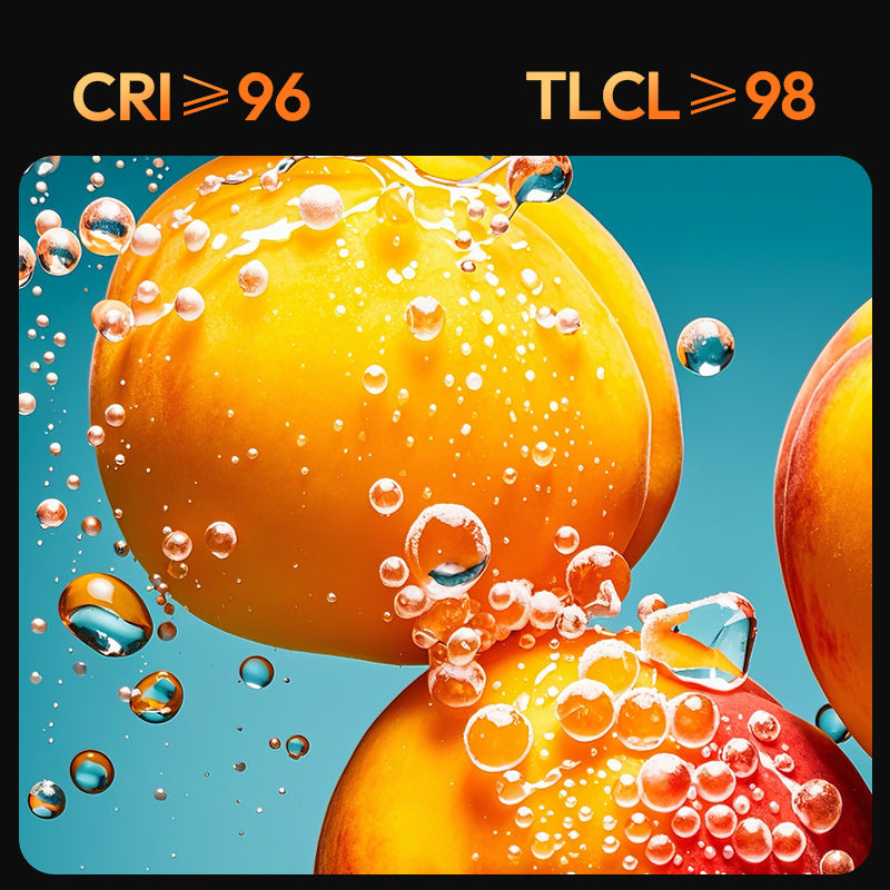 Ulanzi C01 100W COB light – Věrné barvy: CRI ≥96, TLCI ≥98