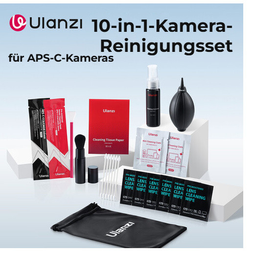 Ulanzi CO72 10-in-1 Cleaning Kit – Sada 10 v 1 pro APS-C fotoaparáty