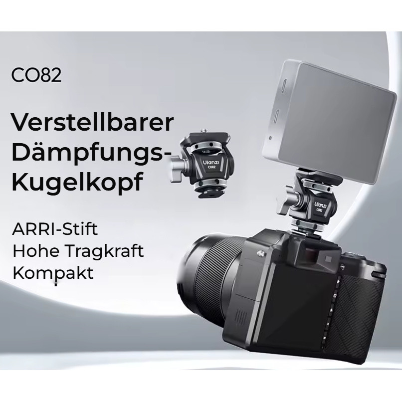 Ulanzi C082 kulová hlava – Kolík ARRI a nastavitelné tlumení