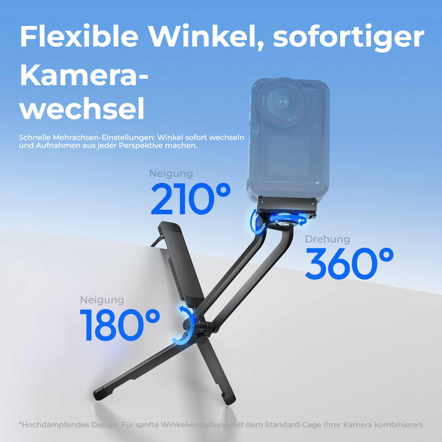 Ulanzi MA70 magnetický ministativ – Naklápění a otáčení