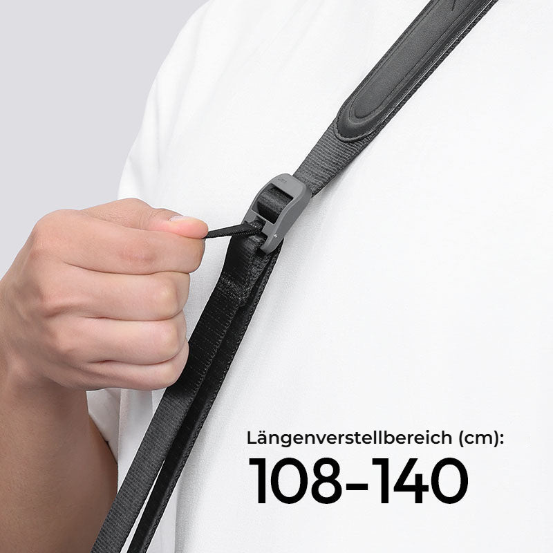 Ulanzi CSS1 U-Snap Camera Shoulder Strap (Midnight Blue) – Nastavení délky 108–140 cm