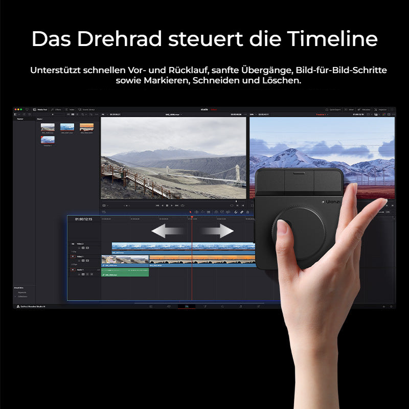 Ulanzi D100H Dial Creative Controller – Volič ovládá časovou osu