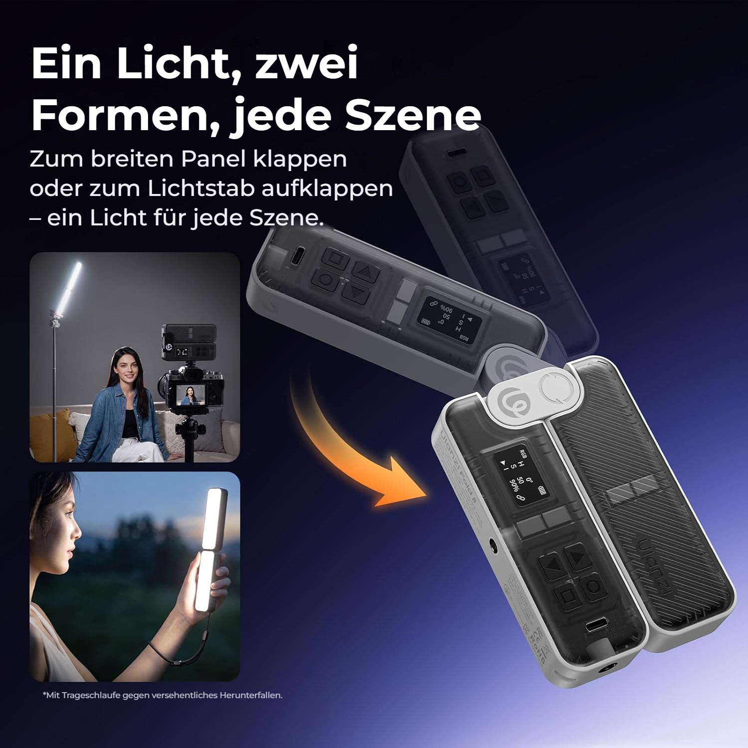 Ulanzi FOLD8 black – Panel nebo světelná tyč