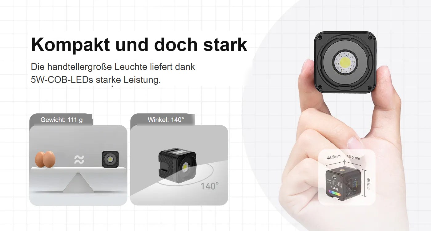 Ulanzi L3 RGB COB Fill Light – Přenosné, a přitom výkonné