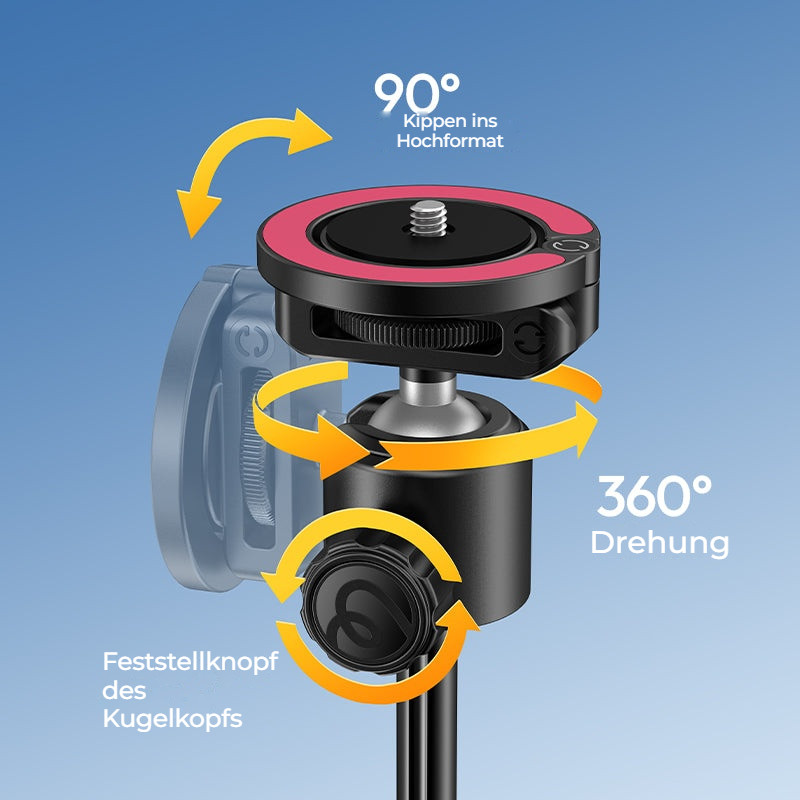 Ulanzi MT-44 M černá – Otáčení 360° a sklopení 90°