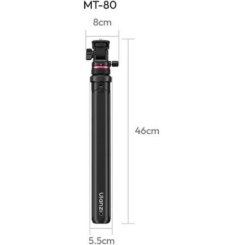 Ulanzi MT-80 Auto-Open stativ – Rozměry