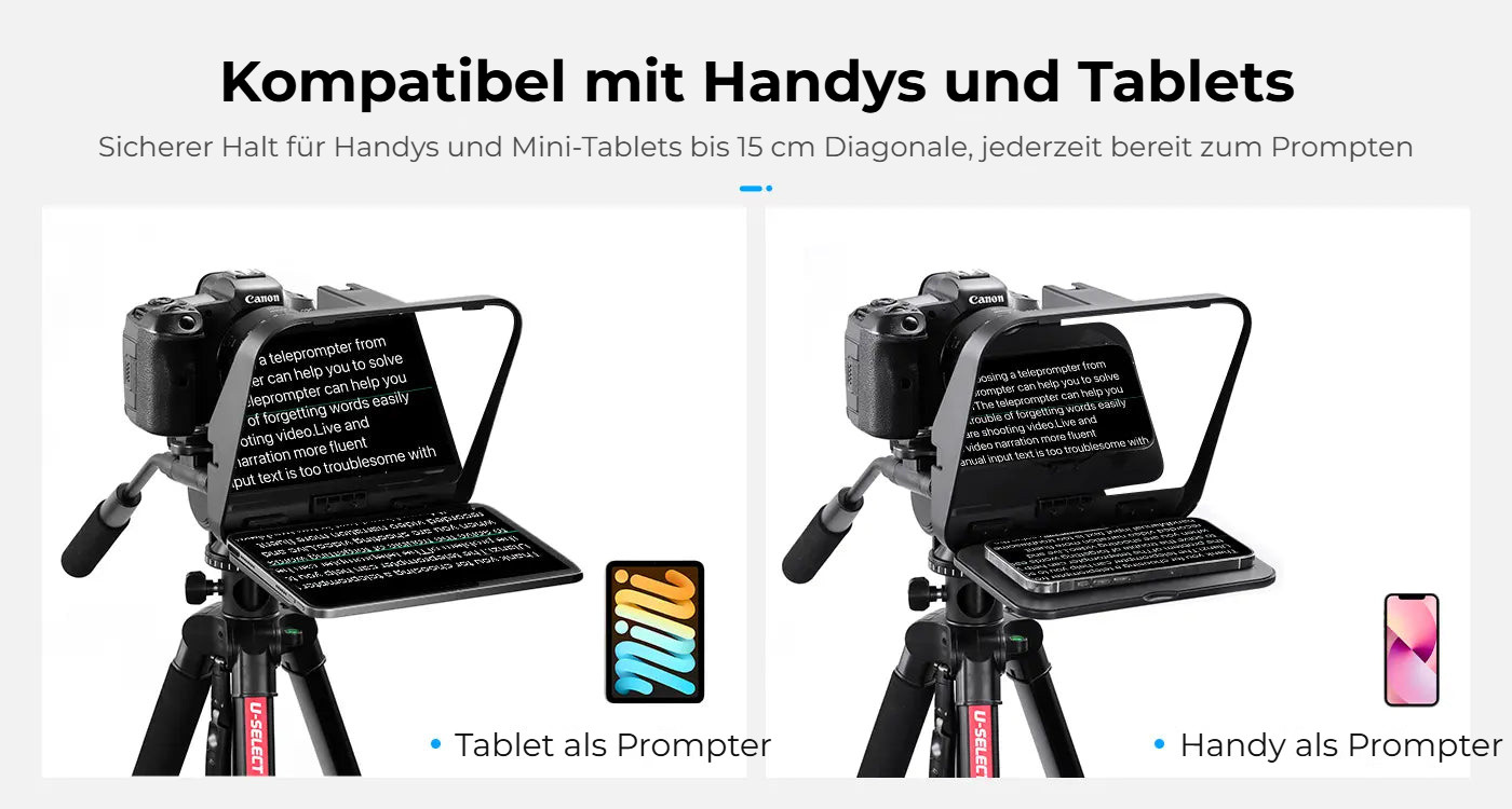 Ulanzi RT02 teleprompter pro tablety a smartphony – Telefony i tablety do 6″