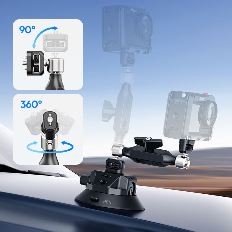 Ulanzi TB15 Double-Ended Magic Arm – Rotace 360° a náklon 90°