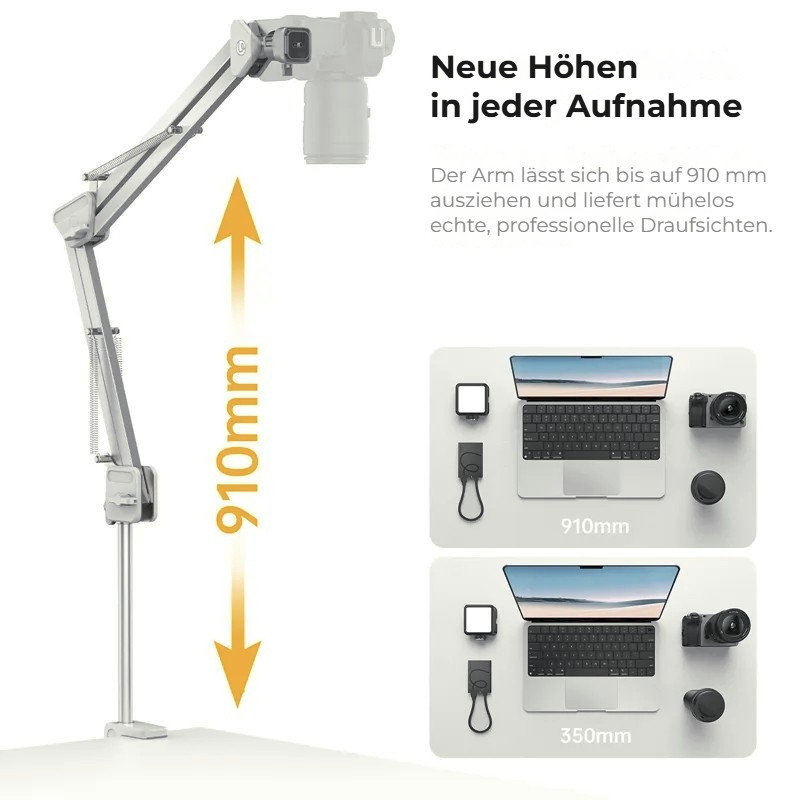 Ulanzi TH04 Overhead Camera Mount – Dosah až 910 mm