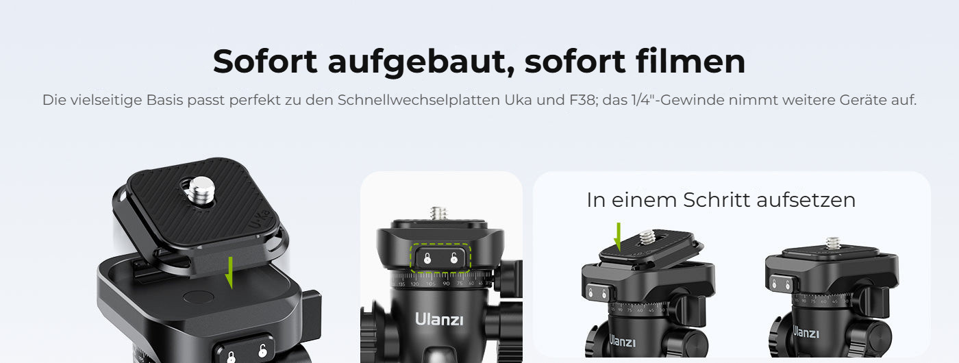 Ulanzi TT38 ClickOpen Tabletop Tripod – Okamžitá příprava, okamžité natáčení