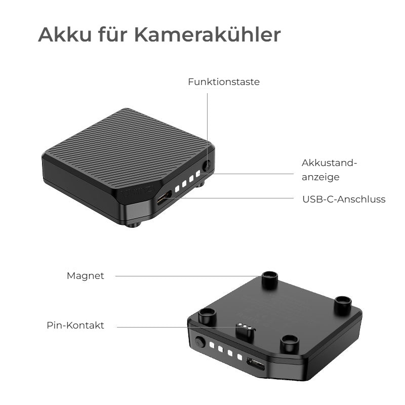Ulanzi CU01 Thermostatic Semiconductor Kit – Popis baterie