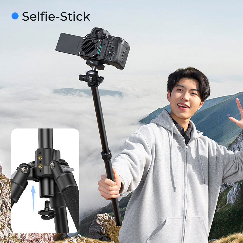 Ulanzi 1.8m Lightweight Mirrorless Tripod – Režim selfie tyče