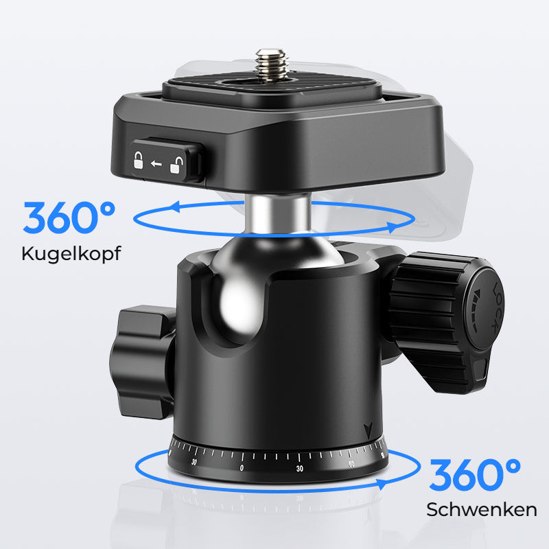 Ulanzi 1.8m Lightweight Mirrorless Tripod – Kulová hlava otočná o 360°