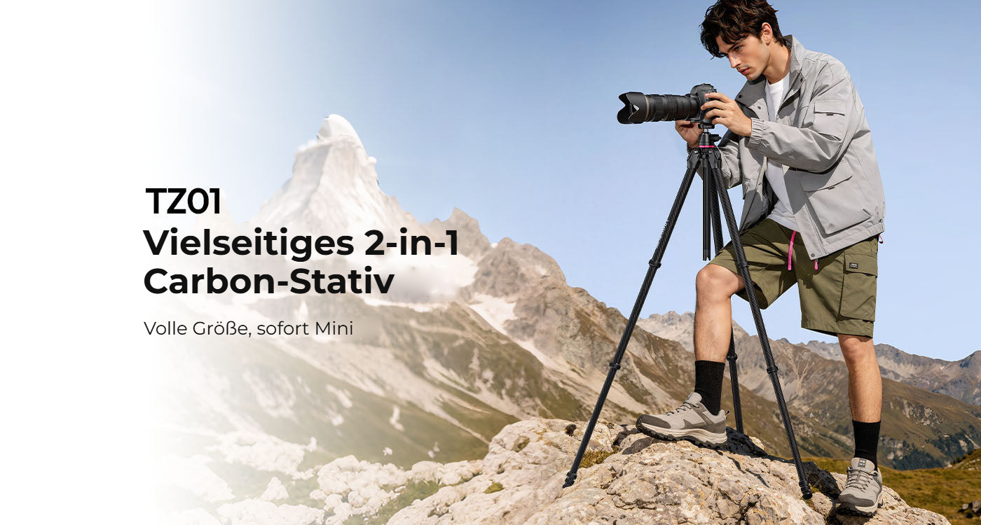 Ulanzi TZ01 Versatile 2-in-1 Carbon Fiber Tripod