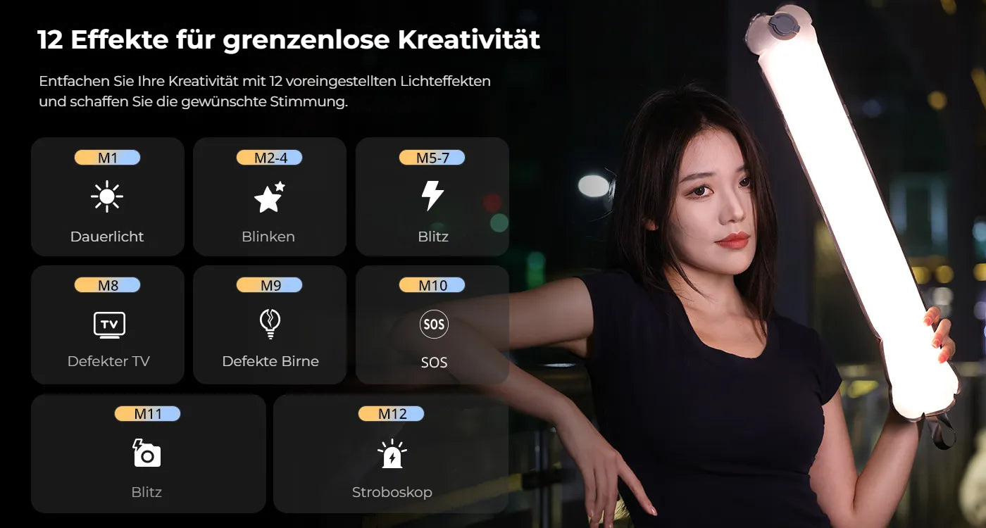 Ulanzi UA12 12W nafukovací světlo – 12 světelných efektů