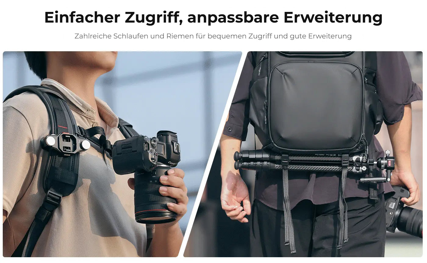 Ulanzi BP10 Hardshell Camera Backpack – Snadný přístup a rozšiřitelná výbava
