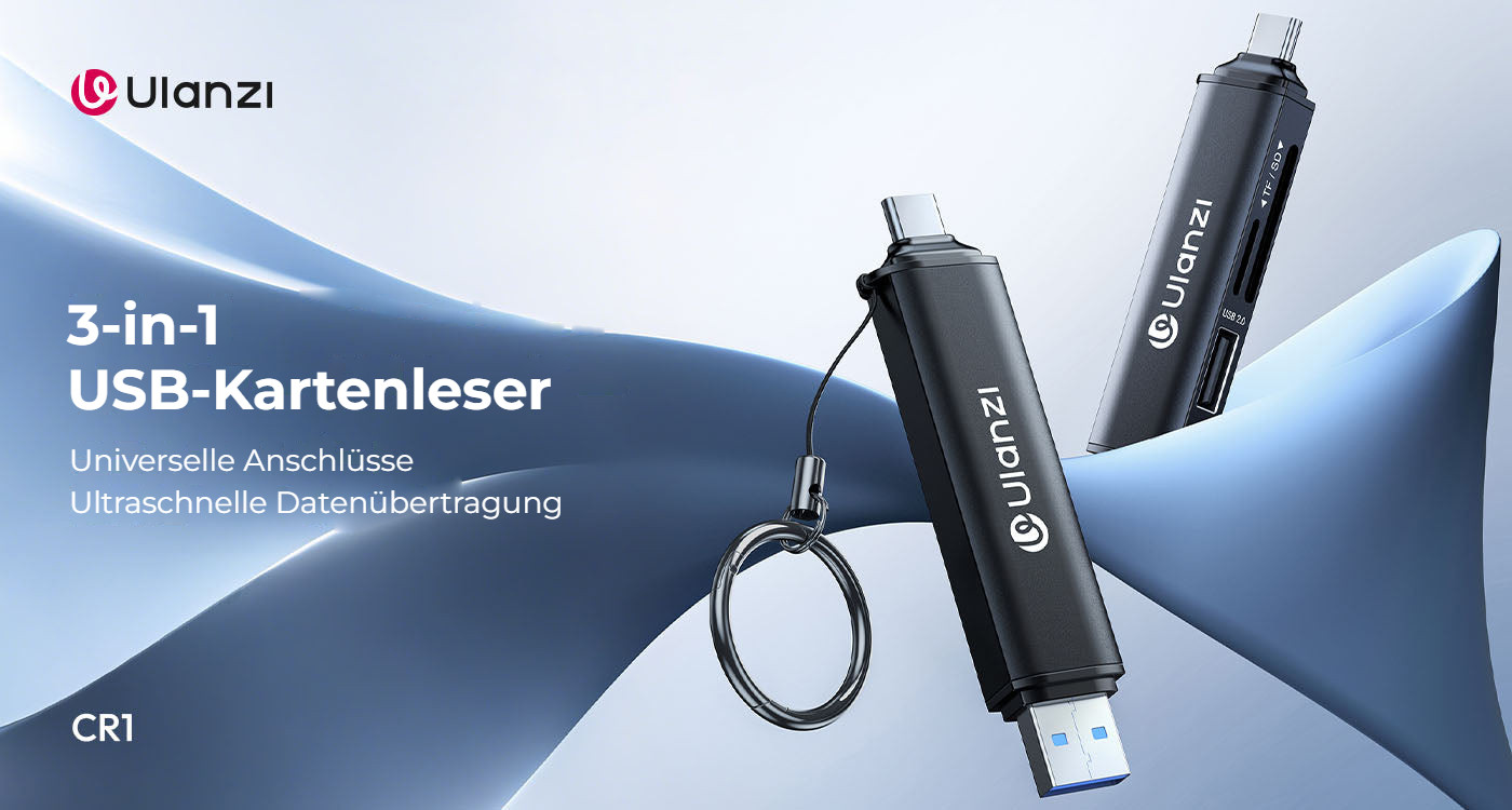 Ulanzi CR1 čtečka karet 3 v 1 s USB-C a USB-A