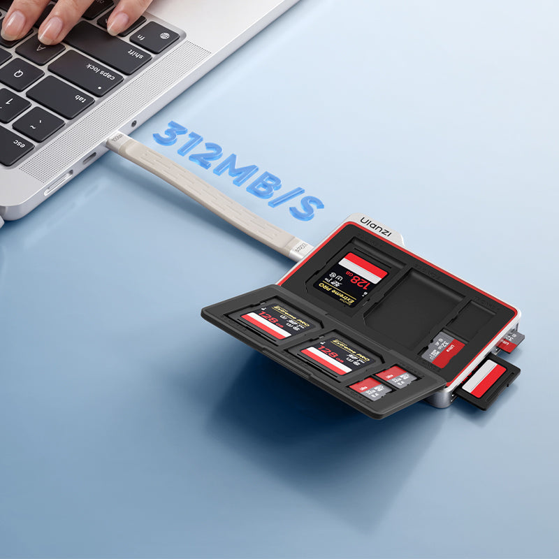 Ulanzi DC01 pouzdro na paměťové karty (černá) – Přenos až 312 MB/s