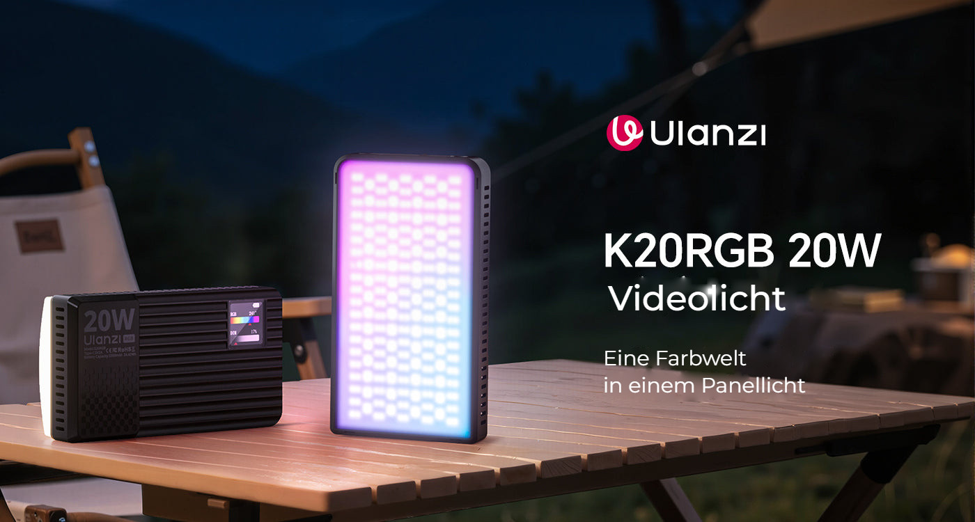 Ulanzi K20 RGB 20W panelové světlo
