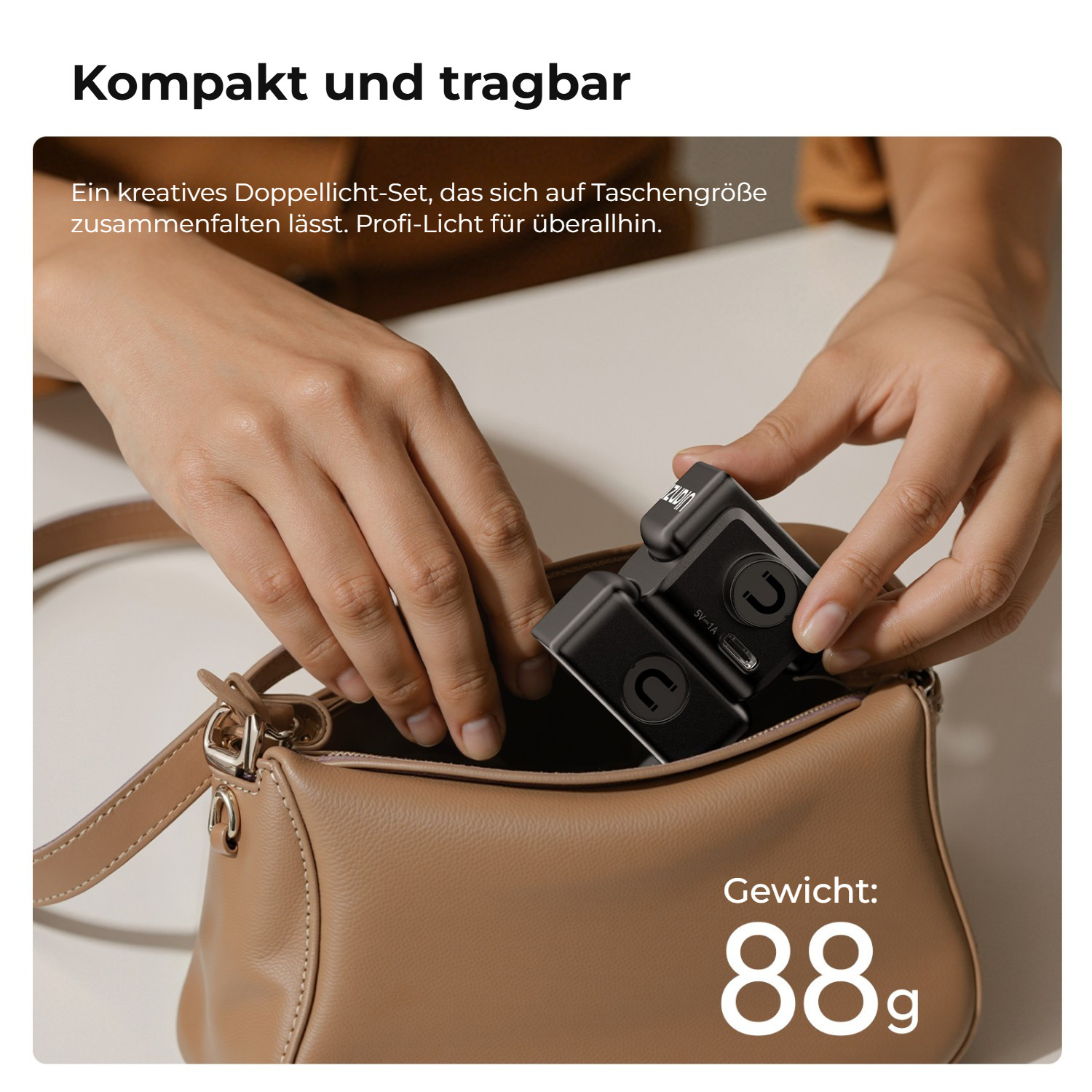 Ulanzi LM06 magnetická světla – Kompaktní a přenosné