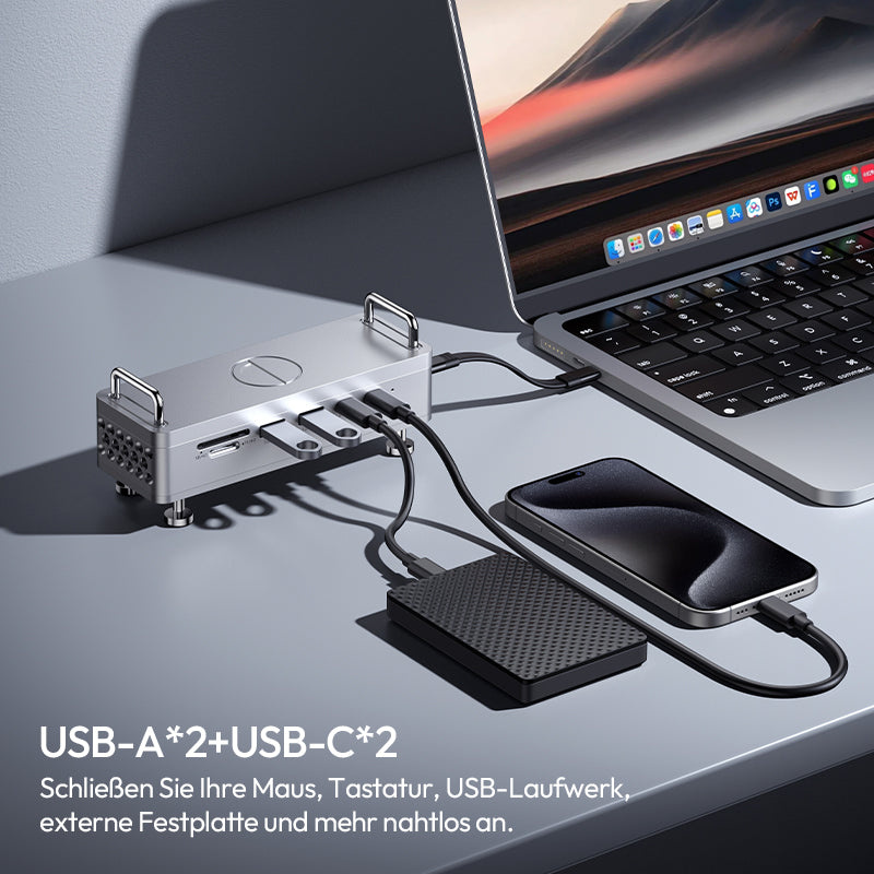 Ulanzi QT03 dokovací stanice – Dva porty USB-A a dva USB-C