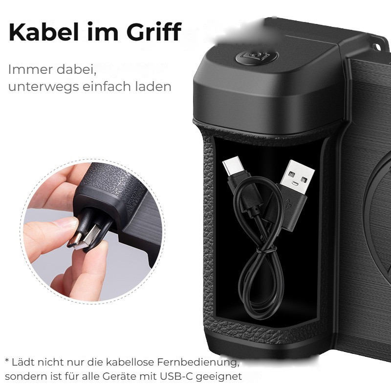 Ulanzi CG01 Bluetooth Smartphone Camera Grip – Skrytý nabíjecí kabel