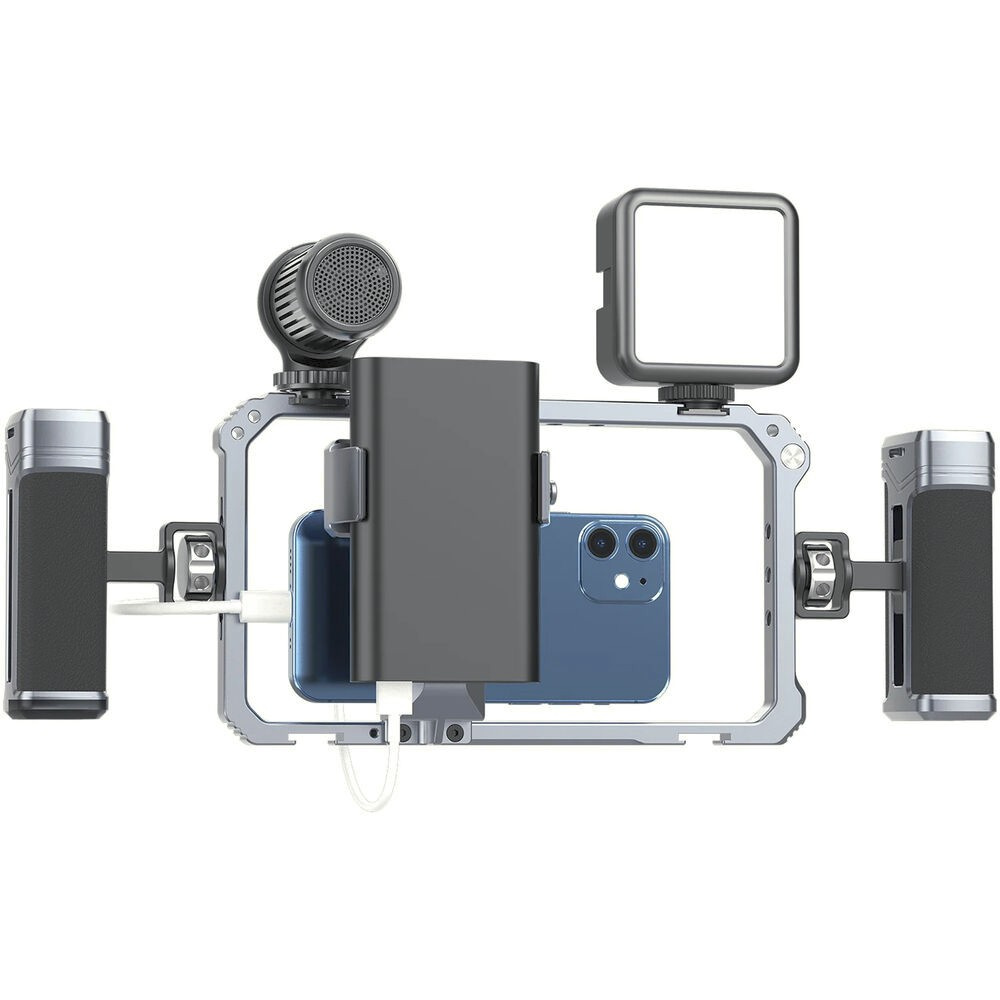 Ulanzi Universal Phone Video Rig for Vlogging – Mikrofon a světlo na jednom rigu