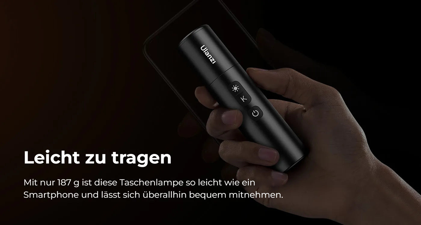 Ulanzi LM07 Videography Flashlight – Lehká jako smartphone