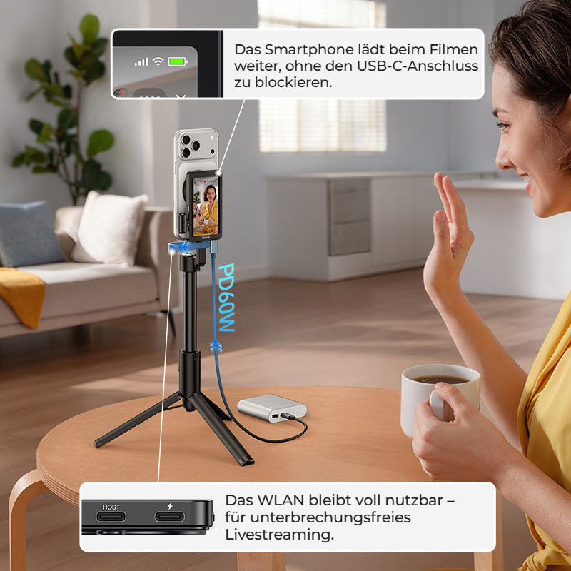Ulanzi VM1 Vlog Selfie Monitor Screen – Nabíjení telefonu a funkční Wi-Fi